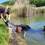 Ronioci kluba ERIK Sava uklanjaju otpad iz jezera Ljeskove vode
